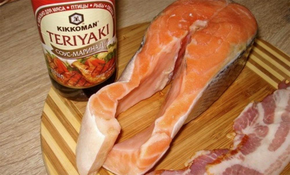 Форель и бекон