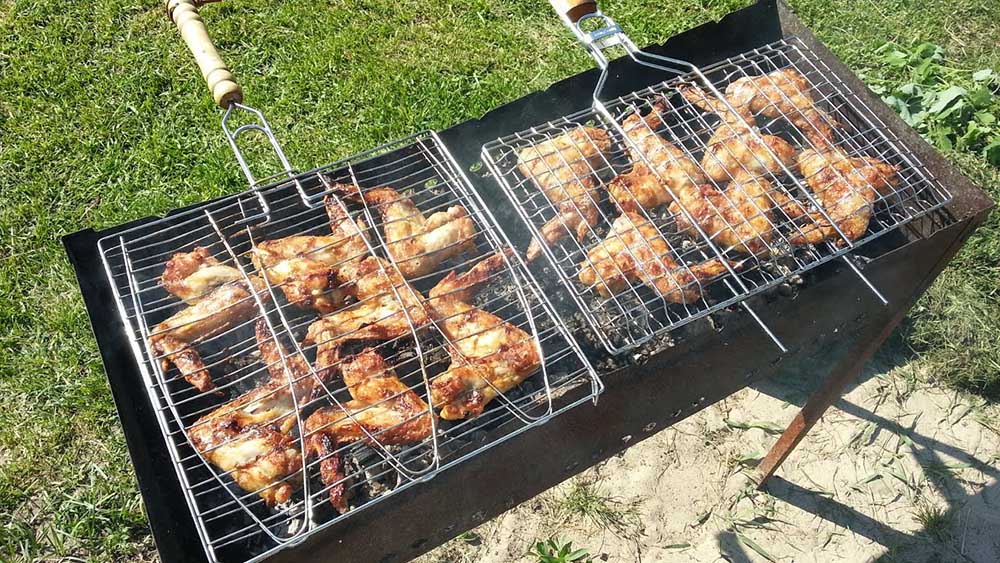 Крылья на мангале