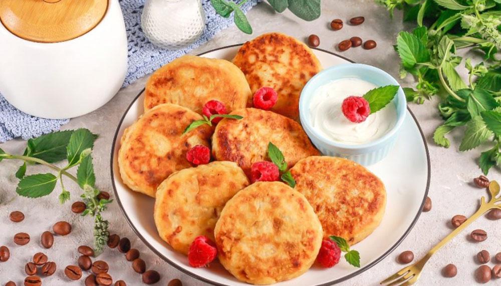 Кофейные сырники, приготовленные на гриле Сырники с кофе