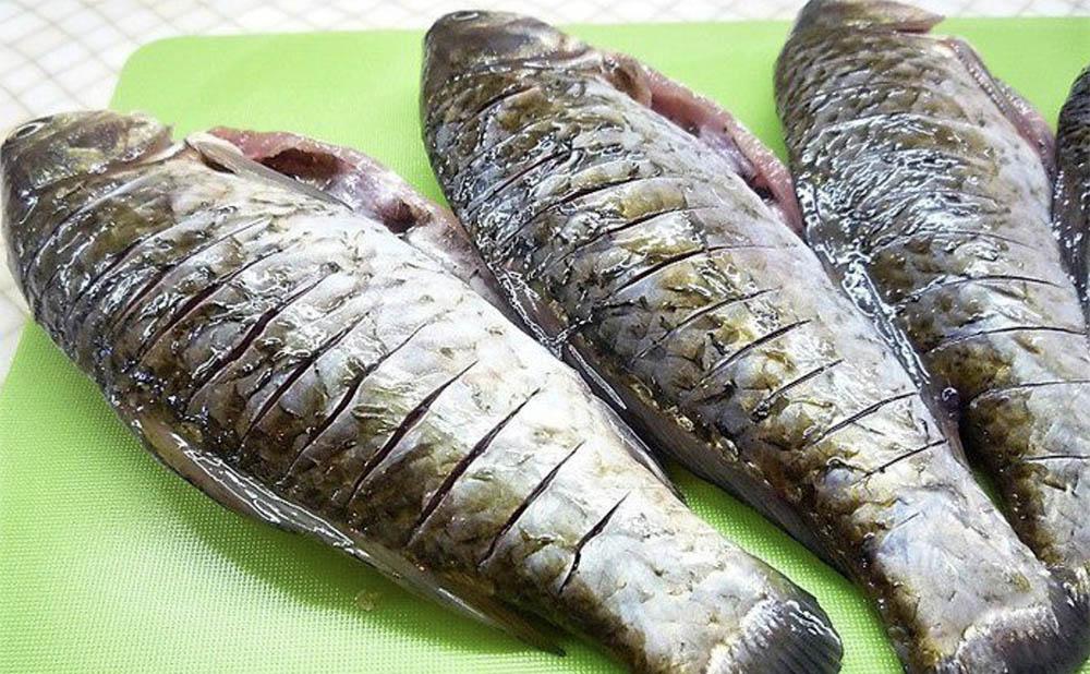 Карась и надрезы