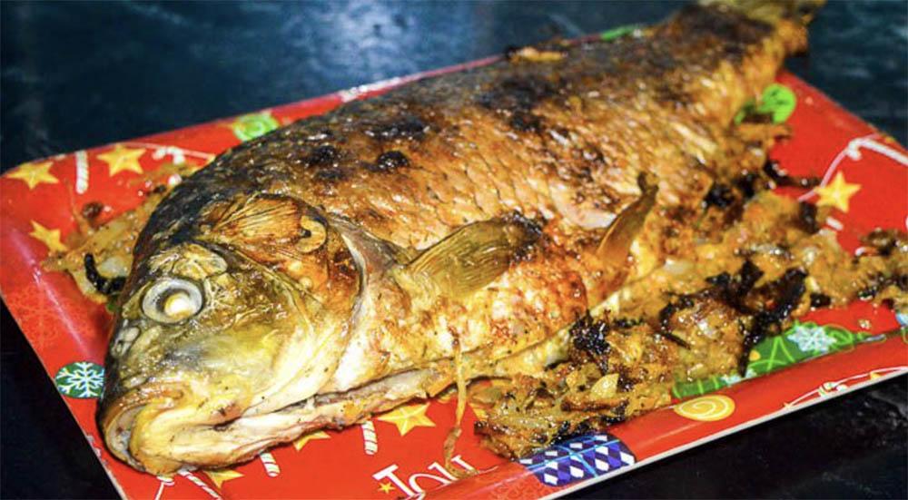 Карп из духовки