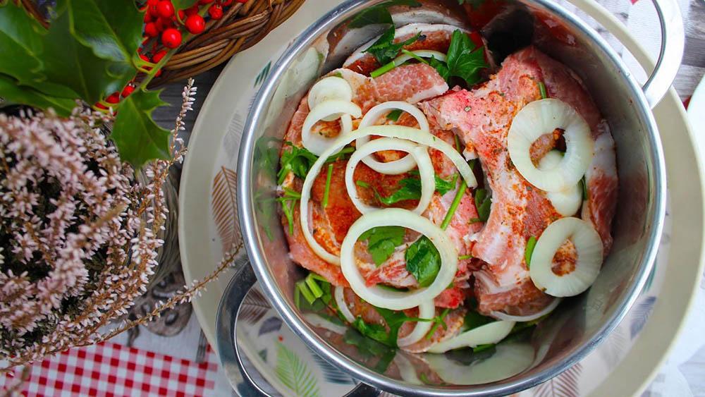 Корейка с луком