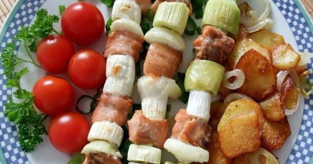 Шашлык из лосося